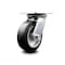 Service Caster 6 Inch Heavy Duty Top Plate Rubber on Aluminum Swivel Caster with Roller Bearing SCC-35S620-RAR - alternate 1